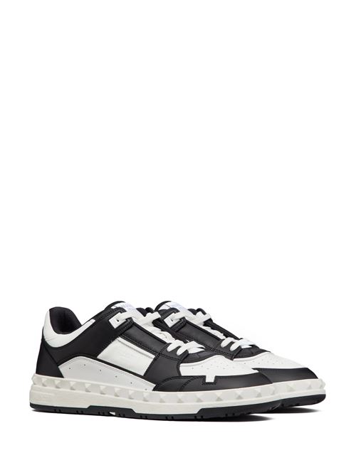 white/black calf leather sneakers Valentino Garavani | 5Y2S0H43RDG0NI